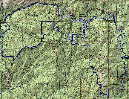 Black Mountain - Slate Mountain Location Map