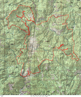 Map of Proposed Rincon Wilderness Addition, including the Freeman Creek area